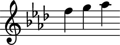 <<

\transpose c aes {  \relative c' { \key c \major \time 4/4 \omit Staff.TimeSignature a' b c }  }
>>