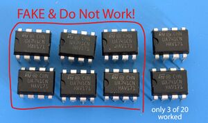 Fake LM741 that do not work