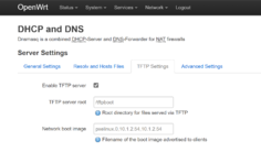 OpenWRT TFTP Settings