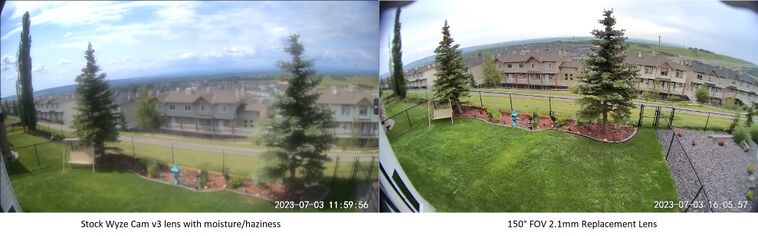 Wyze Cam v3 Lens Comparison